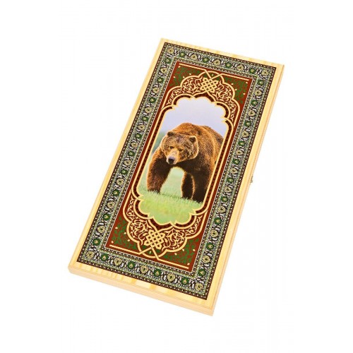 Нарды+Шашки "Походные - Медведь" большие